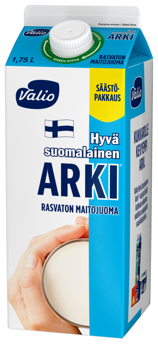 Valio Hyvä Suomalainen Arki fettfri mjölkdryck 1,75l