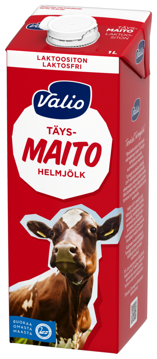 Valio whole milk 1l lactosefree UHT