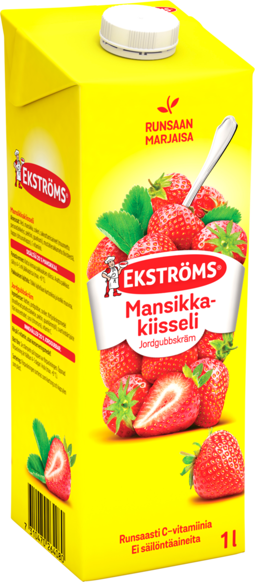 Ekströms Extra Prima strawberry pudding 1l