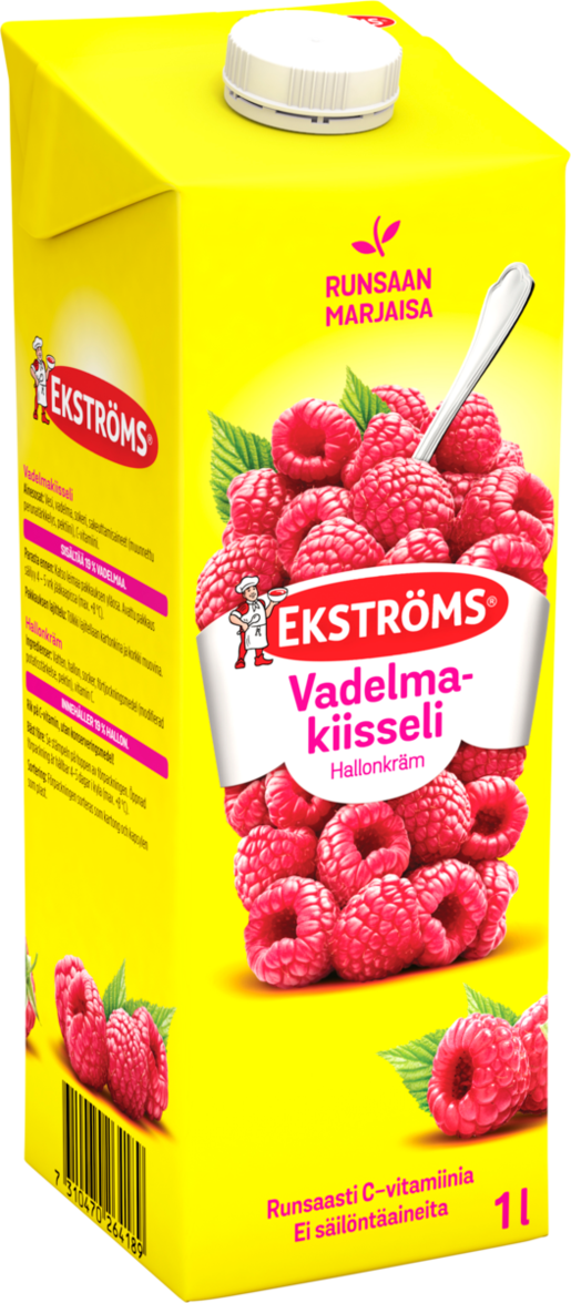 Ekströms Extra Prima vadelmakiisseli 1l