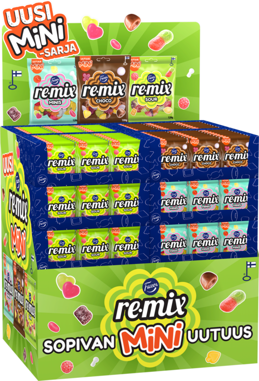 MixHP Fazer Remix Mini candy bag 288x100-120g 3var