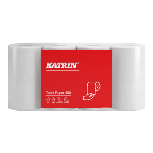 Katrin Classic Toilet 400, 2-ply, white
