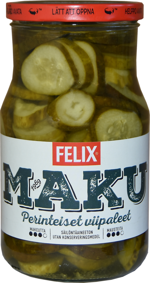Felix Maku sliced cucumbers in pickle 840/480g