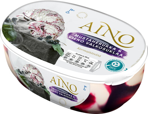 Aino blackcurrant - gentle white chocolate ice cream 900ml