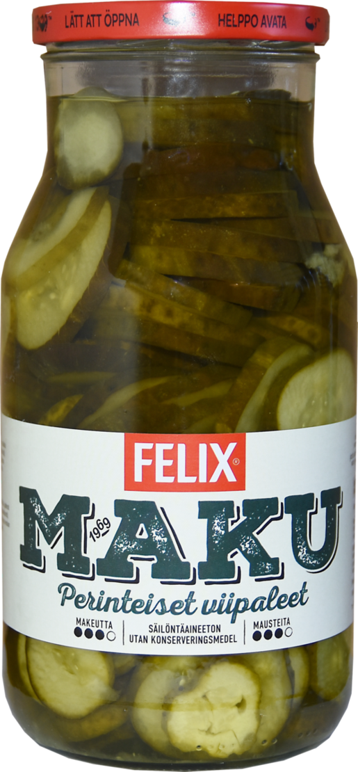 Felix Maku sliced cucumbers in pickle 1200/690g