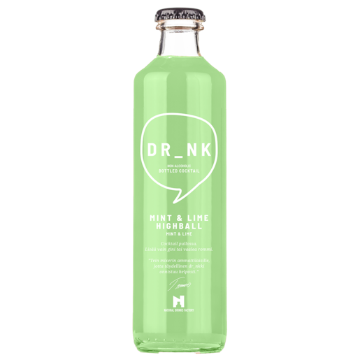 DRNK Mint and Lime Highball non-alcoholic cocktail 0,25l