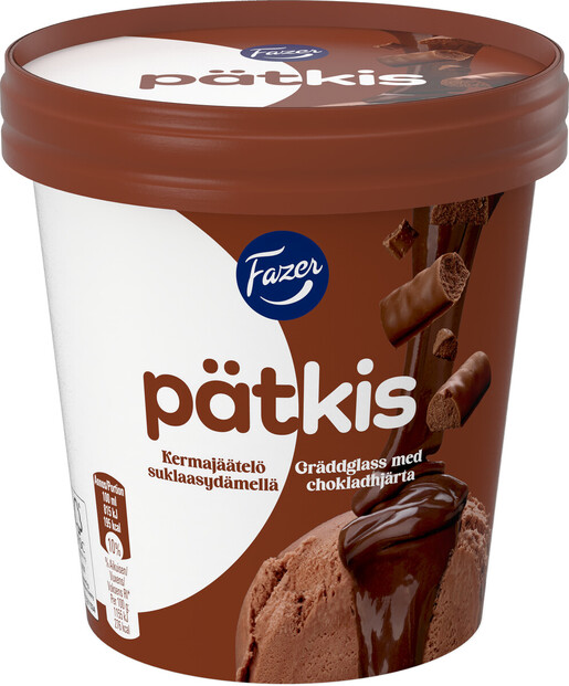 Fazer Pätkis gräddglass med chokladkärna 425ml