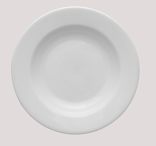 Kaszub deep plate ø 24 cm white 6 pcs