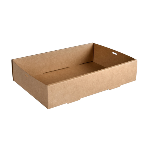 BIOPAK Glance brown cardboard box 359x252x80mm 7200ml 100pcs