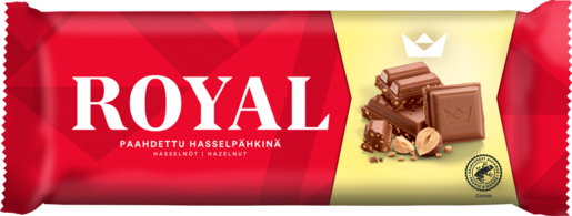 Royal hasselpähkinä suklaalevy 190g