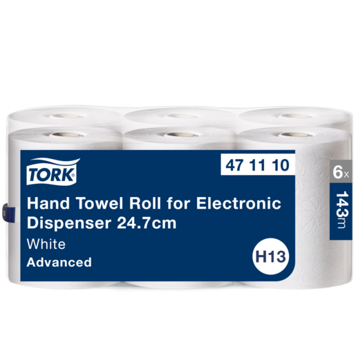Tork Hand Towel Roll for Electronic Disp. 24,7cm 6rx143m H13