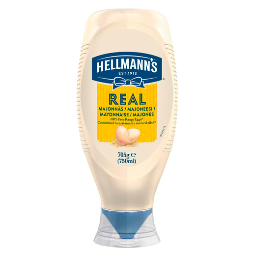 Hellmann's Real mayonnaise filling bag 750ml