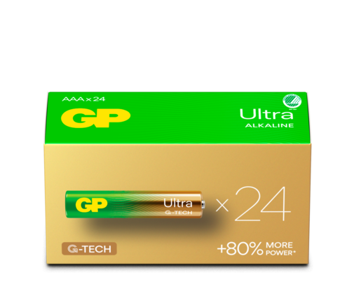 GP Ultra Alkaline battery AAA 24AU/LR03 24-pack