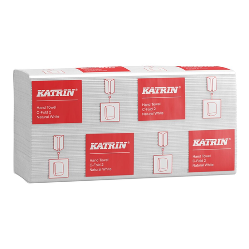 Katrin Basic C-Fold 2 hand towel, nature white, 2-ply, 150 sheets/pck