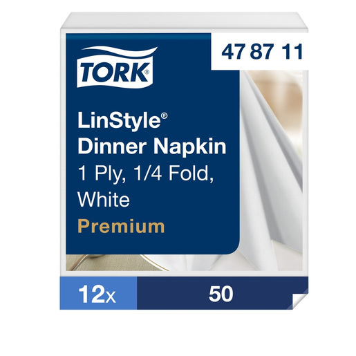 Tork LinStyle white napkin 39cm 50pcs