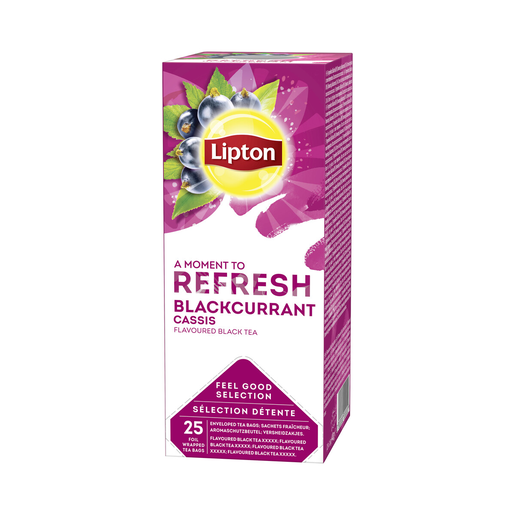 Lipton blackcurrant svart te 40gr/25p