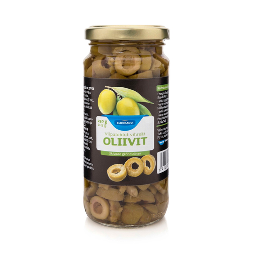 Eldorado gröna skivade oliver 230/105g