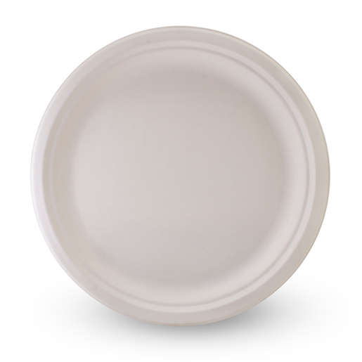 Huhtamaki white fiber plate 22cm 50pcs