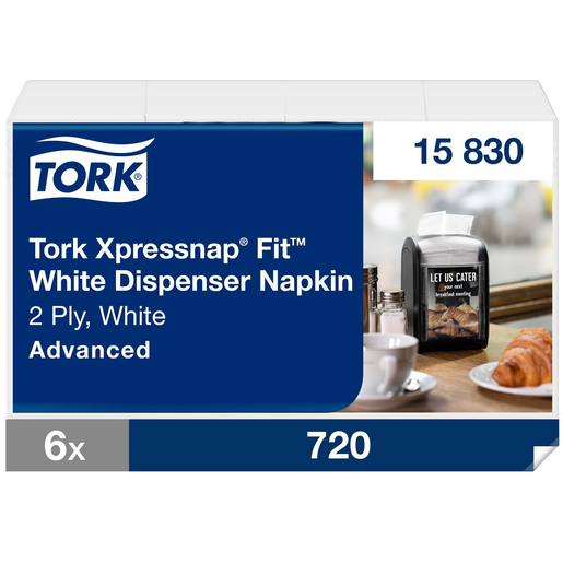 Tork Xpressnap Fit napkin white 2-ply Z-fold N14 21,3x16,5cm 120pcs