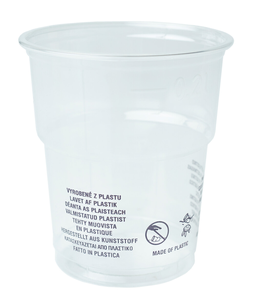 HaviPro hållbar transparent 20cl plast glas 50st