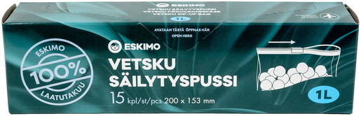 Eskimo Vetsku 1l pakastuspussi 15kpl