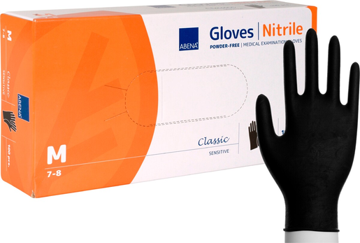 Abena Classic examination glove M black 100pcs