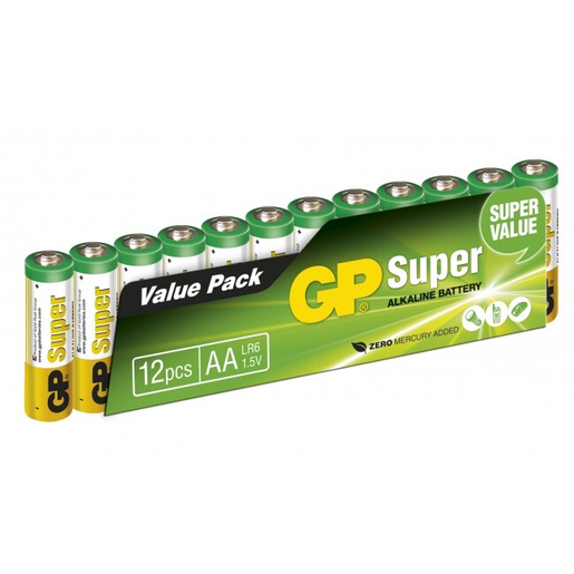 GP Batteries 15A-S12/LR6 AA/Super Alkaline batteri bulk