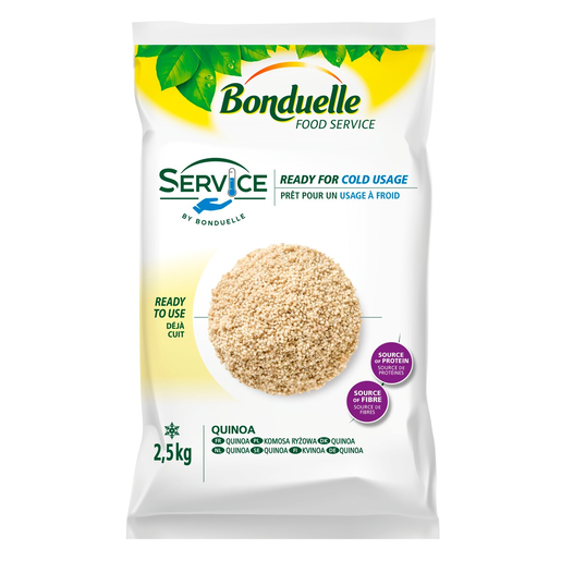Bonduelle quinoa 2,5kg cooked, frozen