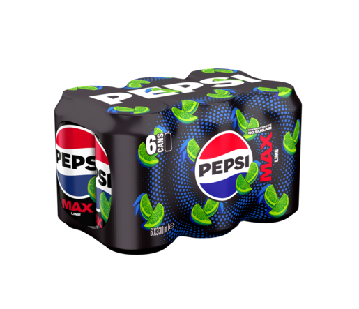 Pepsi Max Lime virvoitusjuoma 6x0,33l