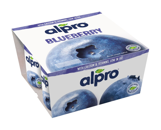 Alpro fermented blueberry soya product 4x125g