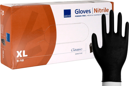 Abena Classic examination glove XL black 100pcs