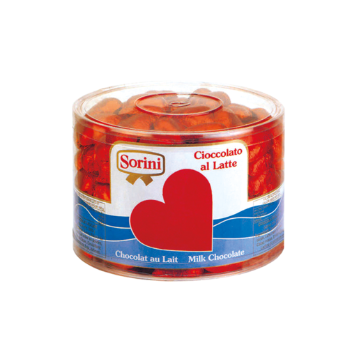 Sorini chocolate heartpraline 1kg/150pcs