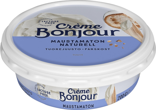 Crème Bonjour Natural Cream cheese 200g lactose free