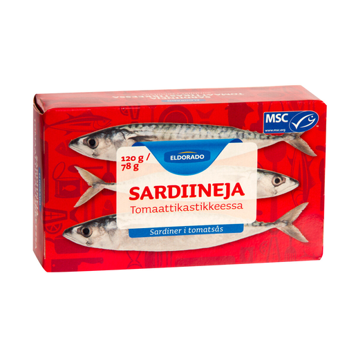 Eldorado MSC sardiner i tomatsås 120/78g