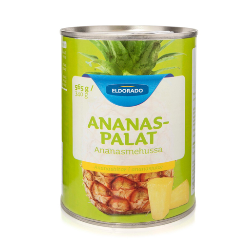 Eldorado ananasbitar i ananasjuice 565/340g