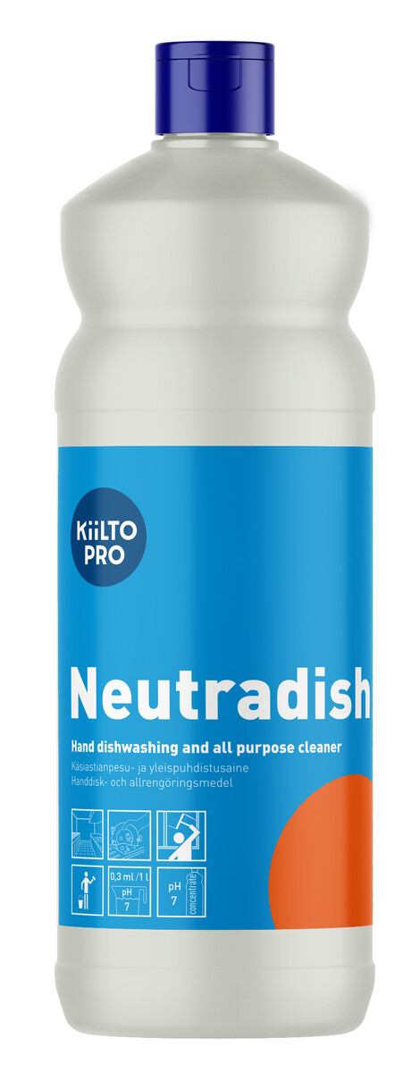 Kiilto Neutradish handdisk- och allrengöringsmedel 1l