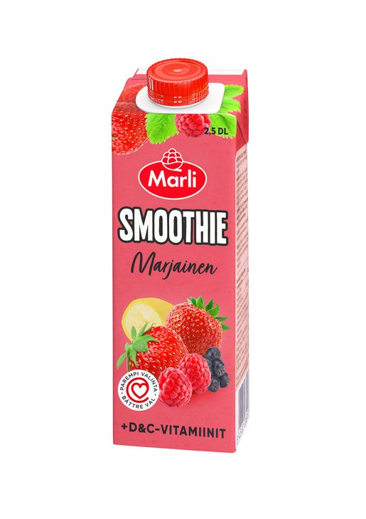 Marli Berry smoothie + D&C-vitamins 2,5 dl