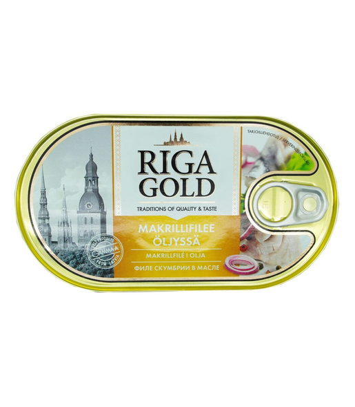 Old Riga makrillfilé i olja 190g/114g