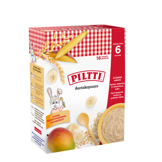 Piltti banana-mango porridge powder 6 months 2x240g