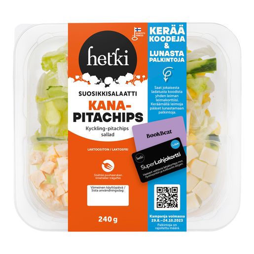 Fresh Hetki lounassalaatti kana-pitachips 240g