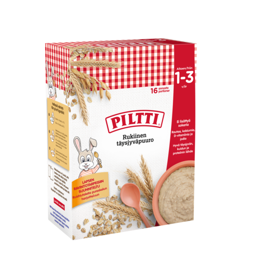 Piltti wholegrain porridge 1-3 years 2x240g