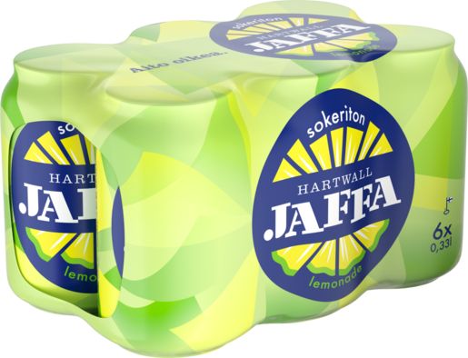 Hartwall Jaffa lemonade sokeriton virvoitusjuoma 6x0,33l