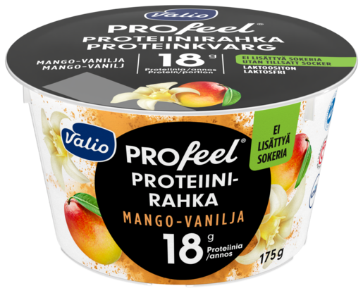 Valio PROfeel mango-vanilj proteinkvarg 175g osockrad, laktosfri