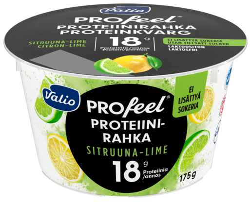 Valio PROfeel lemon-lime protein quark 175g without sugar, lactose free