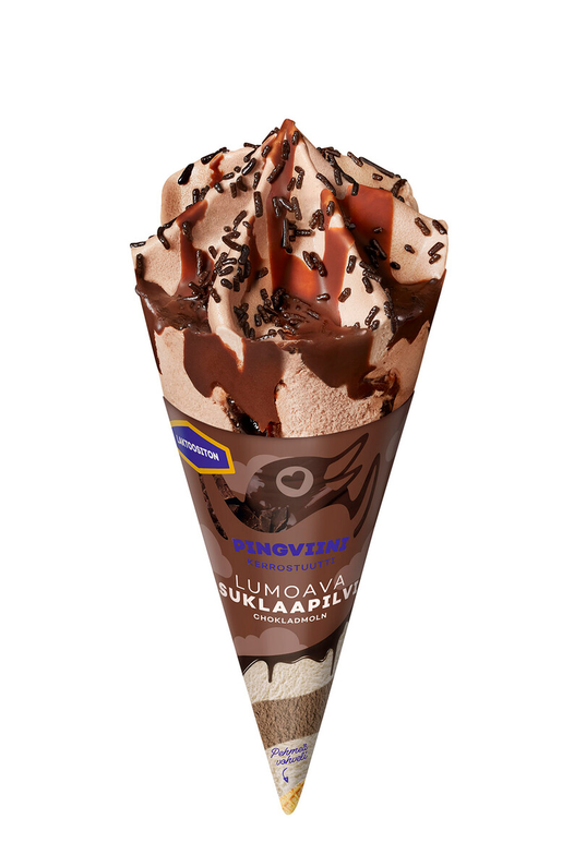 Pingviini chokladmoln glasstrut 110ml laktosfri