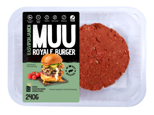 MUU royale vegan burger patty 240g