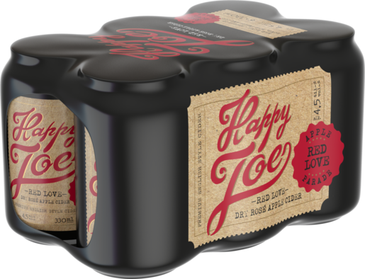Happy Joe Red Love rosé cider 4,5% 6x0,33l