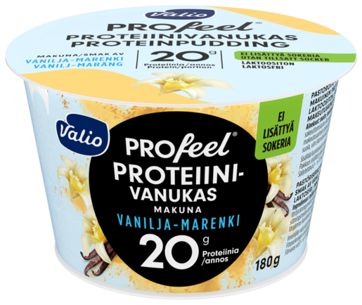 Valio PROfeel® vanilja-marenki proteiinivanukas 180g laktoositon