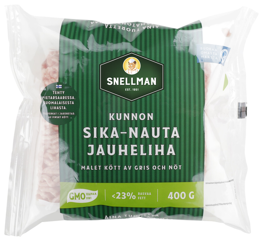 Snellman minced pork and beef meat 400g