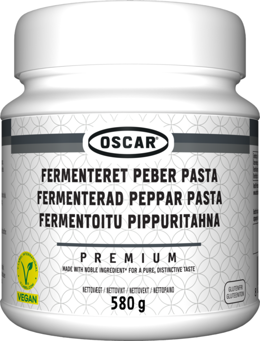 OSCAR® Premium fermenterad peppar pasta 580g bytta